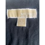 Michael Kors  Women's Black Short Sleeve Zipper front Shirt L SKU 2649 Photo 3