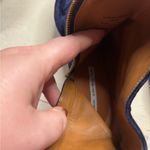 & Other Stories & Other Stories Blue Suede Ankle Boots Zipper Chunky Block Heel Size 40/ 9.5 Photo 7