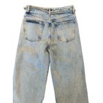 Free People We the  Kinsey Jeans Women’s 32 Wide Leg Pleated Crop Distressed Boho Photo 8