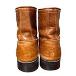 Justin Vintage Brown Leather Lace Up Ankle Boots Size 6 - 6.5 Photo 4