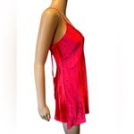 Dreamgirl  Red Silky Satin Strappy Backless Lingerie Coquette Mini Slip Dress Photo 2