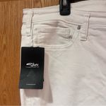 Silver Jeans Co. Most Wanted Mid Rise Straight Crop Jeans in White Plus Size 18W Photo 5