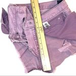 Aeropostale  high waisted shorts size 4 lilac distressed denim 5 pocket Photo 13