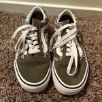 Vans Shoes in Olive and White Paisley Old Skool Photo 0
