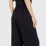Barefoot Dreams  Malibu Collection Luxe Onepiece Wide Leg Jumpsuit Black Womens M Photo 1
