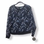 Mossimo Sheer Abstract Print Blouse | Size S | Blue Black Lightweight Top Photo 1