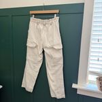 PacSun  Cream High Rise Cargo Jeans Photo 3