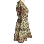 NEW Sea New York Size Medium Marlee Print Puffy Sleeve Dress Photo 5