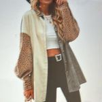 Corduroy rust animal shackle color block NWOT Brown Size XL Photo 1