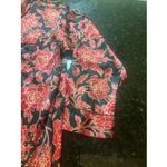 Victoria's Secret  Gold Label Vintage Sz L Floral Satin Nightshirt Gown‎ Shirt Photo 4