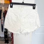 Free People  We The Free Lasso Optic White Jean Denim Shorts Photo 4