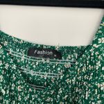 Amazon Never Worn Floral Puff Sleeve Mini Dress Square Neck Ruffle Hem Bodycon Sz M Photo 2