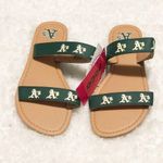 🆕 Oakland A’s MLB women’s slide slip on sandals green yellow tan Size undefined Photo 5