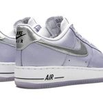 Nike Air Force 1 '07 Women's Shoes Oxygen Purple/Metallic Silver size 8 Photo 3