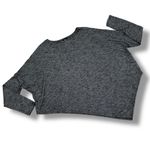 Mossimo Supply Co Mossimo Metallic Shimmer Asymmetrical Hem Dolman Sleeve Top Black Silver Small Photo 12