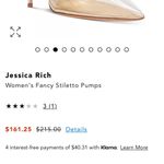 NEW Jessica Rich NUDE leather and polyurethane stiletto pumps White Size 6 Photo 9