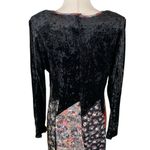 Handmade Vintage  Patchwork Whimsygoth  Hippie Maxi Dress Long Sleeve Velvet Photo 9