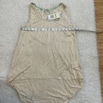 Jolt  Ivory Beige High Front Low Back Sleeveless Top Medium New With Tag Photo 3