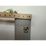 Badgley Mischka NWT Grey Blue Quilted Long Cardholder Wallet Vegan Leather Photo 11