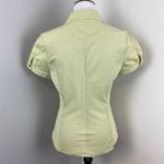 EXPRESS  Design Green Pinstripe Studio Career Fitted Blouse Small Photo 3