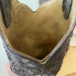 Corral  Vintage Western Boots, gray and turquoise with decal 12 M Photo 5