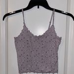 Hollister Lavender Flowered  Crop Tank Top, Sz M Photo 1
