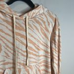 Sundry Anthropologie  Erin Zebra-Striped Hoodie Photo 2
