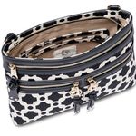 Spartina 449  Linen and Leather May River Onyx Crossbody Bag Black Cream Photo 5