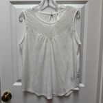 Kuhl  Women's Sonia Tank M White Lace  Top Cotton Lightweight Outdoors Photo 1