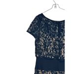 Tadashi Shoji Women's Dress Lace Blouson Waist Embroidered Lace Cap Sleeve Sz.12 Photo 9
