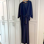 Halston Heritage $445‎  CHARLIE Black Kimono Cape Jumpsuit Sz 12 Classy Cocktail Photo 2