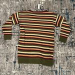 Olivaceous  Striped Sweater -Small Photo 4