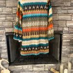 Yahada Multicolor‎ Patterned Dress Orange Photo 1