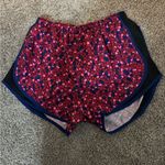 Nike Dri Fit Pink and Blue Pebble Print Logo Shorts Photo 1