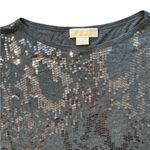 Michael Kors  - Sequin Embellished Gray Top Photo 3
