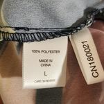 New York & Co. Navy Floral Print Tunic with Long Panels Size Large Photo 6