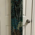 Charlie Paige green paisley floral halter maxi dress Photo 7
