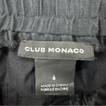 Club Monaco  Joggers Pants Abstract Pattern 100% Silk  Womens 6 Black Photo 2