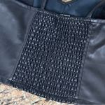 Jolie & Joy Vegan Leather Crop Corset Top S | Black Biker Moto Goth Edgy Tank Photo 6