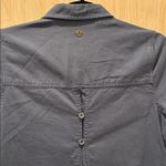 prAna Yarrow Dress Long Sleeved Shirt Grey Organic Cotton Size Small Photo 6