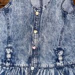 Sister vintage M acid wash sleeveless fit & flare denim top Blue Size M Photo 4