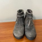 Nomad  Women's Janis Fringe Leather Ankle Boots Bootie Western‎ Charcoal Grey 39 Photo 5