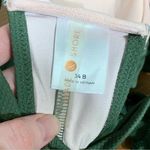 Shade & Shore  Bikini Womens 34B Green Textured Top Swimwear Wrap Style Tie‎ Back Photo 2