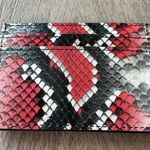 Moschino Couture Python Print Leather Card Holder NEW with tags in box Photo 4