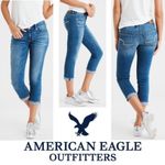 American Eagle  Outfitters Artist Crop Women's Blue Jeans Photo 1