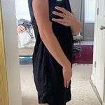 J.Crew  Black Poplin Shirt Dress Photo 4