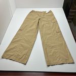 PacSun Low Rise Puddle Khaki Tan Womens Size Medium Pant Cargo Relaxed NEW Photo 1