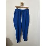 FIGS  Women’s High Waisted Zamora Jogger Scrub Pant Royal Blue Large P Medical Photo 1