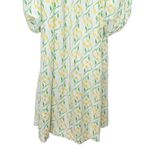 Damson Madder Edwina Floral Midi Dress Women’s Size 12 Yellow Cottagecore New Green Photo 4
