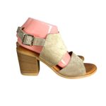 L'Artigiano Lucchese Italy Tan Suede Leather Chunky Heel Sandals EU 40 US 9.5 Photo 1